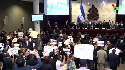Opposition Protests In Honduras During Congress' First Session