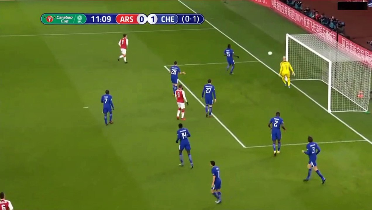 Antonio Rudiger Goal HD - Arsenal 1-1 Chelsea 24.01.2018
