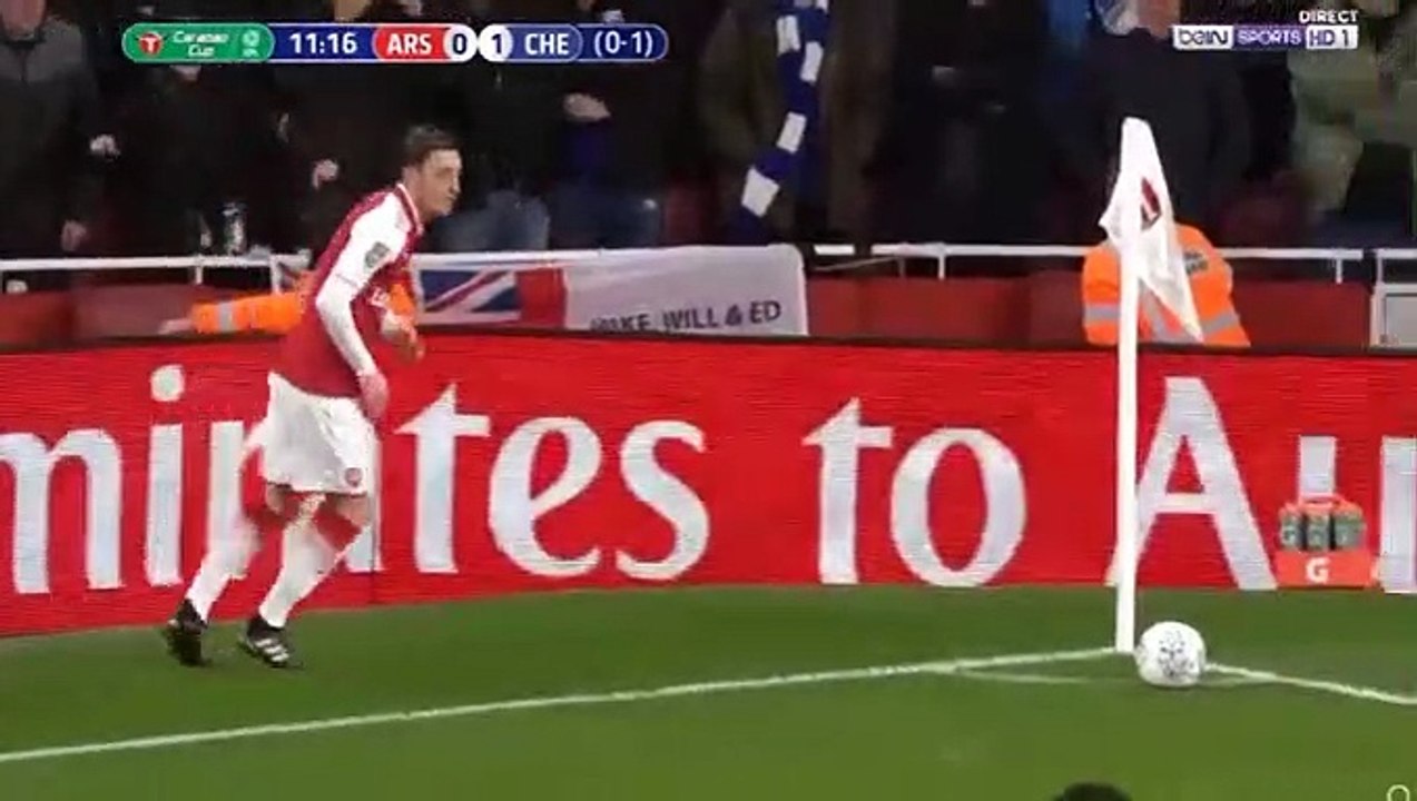 Antonio Rudiger Own Goal HD - Arsenal 1-1 Chelsea 24.01.2018