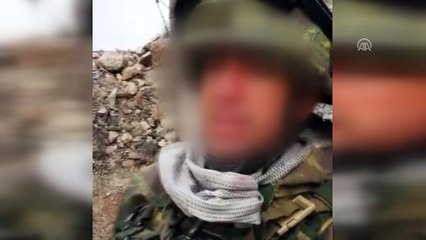 PYD/PKK'nın Afrin'de ele geçen mevzileri görüntülendi - AFRİN