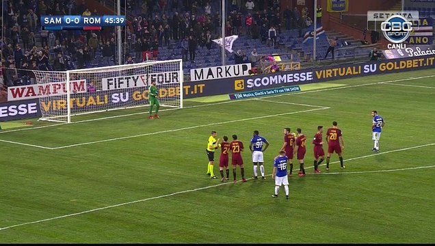 Quagliarella F. (Penalty) Goal HD - Sampdoria	1-0	AS Roma 24.01.2018