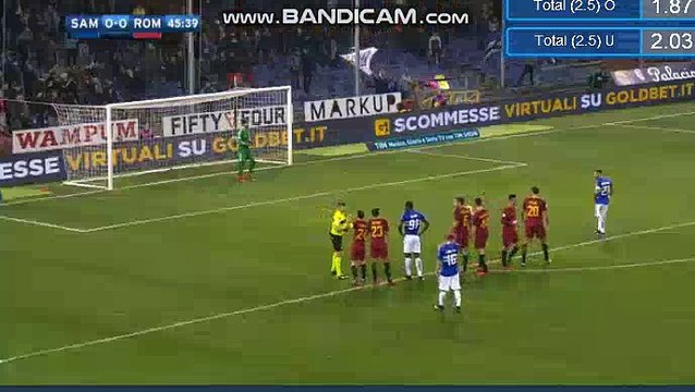 Fabio Quagliarella Goal - Sampdoria 1-0 Roma 24.01.2018