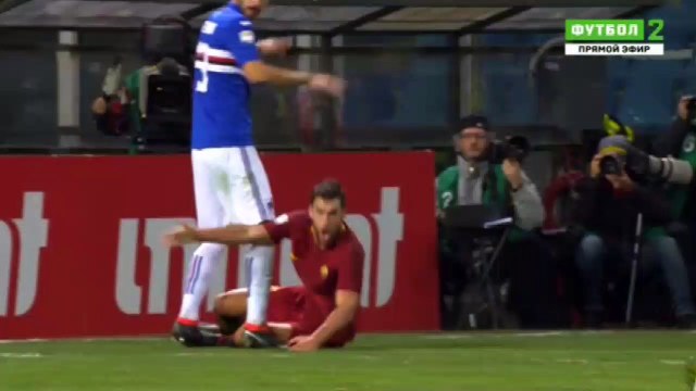 Fabio Quagliarella penalty Goal HD - Sampdoria 1-0 AS Roma 24.01.2018