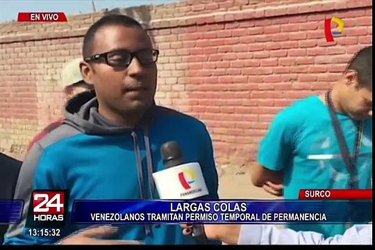 Surco: venezolanos continúan haciendo largas colas en la sede de la Interpol