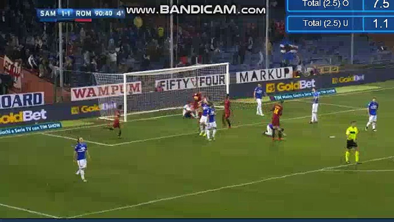 Edin Dzeko Goal HD - Sampdoria 1-1 AS Roma