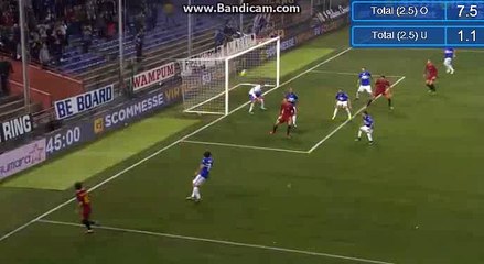 Edin Dzeko Goal - Sampdoria 1-1 Roma