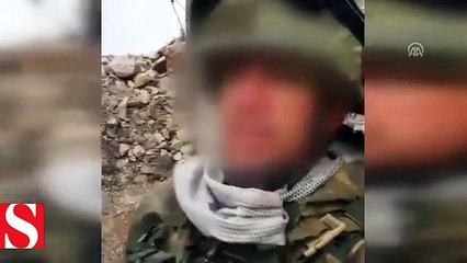PYD/PKK�nın Afrin�de ele geçen mevzileri görüntülendi