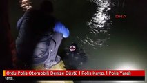 Ordu Polis Otomobili Denize Düştü 1 Polis Kayıp, 1 Polis Yaralı