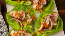 Being Healthy Is Easy With Thai Chicken Lettuce Cups