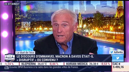 Le duel de l'éco: Le discours d'Emmanuel Macron à Davos était-il "disruptif" ou convenu ? - 24/01