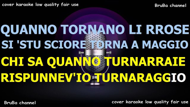 Renzo Arbore - Era de maggio Karaoke