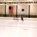 Head slide on ice ( Hockey Goal Celebration )