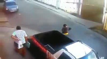 Well that's one way to load your bike onto the truck