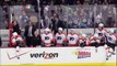 Line brawl fight. Philadelphia Flyers vs Pittsburgh Penguins 1 April 2012. NHL Hockey