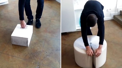 This Paper Bench Can Hold 2000 Pounds