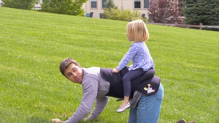 Pony Up Daddy Lets You Comfortably Give Your Child A Ride On Your Back