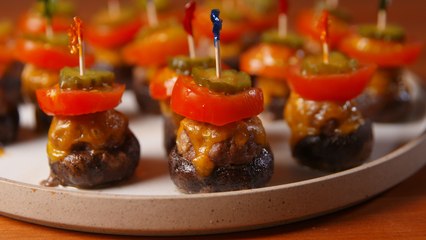 These Burger Stuffed Mushrooms Will Be The Life of Your Next Party