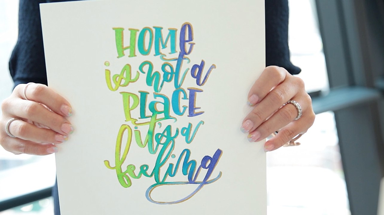 Mesmerizing Watercolor Lettering