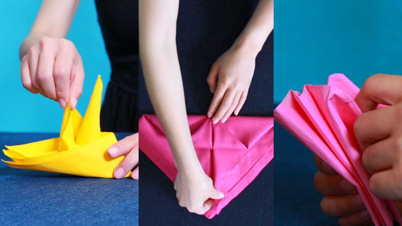 Three Easy Napkin Folds For the Fanciest Table