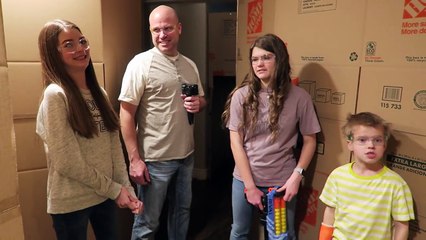NERF Hide And Seek In Huge Box Fort! / That YouTub3 Family