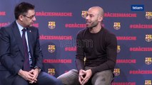 Mascherano se despidió del Barcelona y dijo que se terminó un sueño