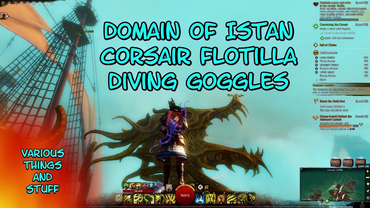 Guild Wars 2 Domain of Istan Corsair Flotilla Diving Goggles video