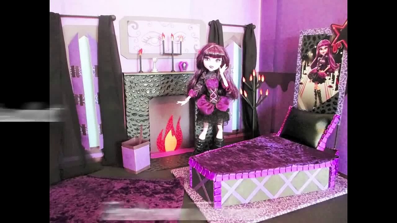 How to make a Elissabat Bedroom Tutorial/ Monster High