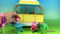 Peppa Pig Campervan Playset Peppa with Daddy Pig - Peppa Pig Toys by DisneyToysReview