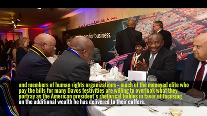 Bottom Line for Davos Elite: Trump Is Good for Business
