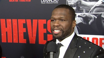 50 Cent Is An Outlaw At 'Den of Thieves' Premiere