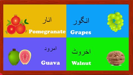 Fruits Song | Learn Fruits Names in Urdu and More | پھلو کے نام | Urdu Rhymes Collection