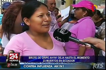 Rebrote de gripe AH1N1 en Ecuador causa temor entre la población peruana