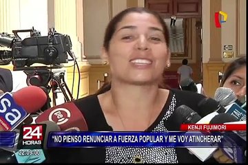 Kenji Fujimori: “No pienso renunciar a Fuerza Popular y me voy atrincherar”