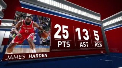 James Harden Scores 25 points