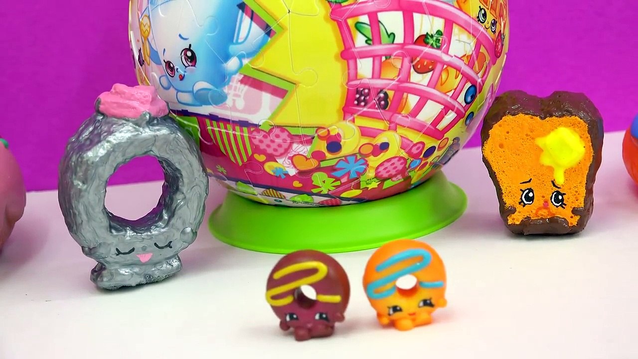DIY Squishy Dolly Donut Shopkins Season 4 Inspired Easy Craft Do It Yourself - Cookie Swirl C Video