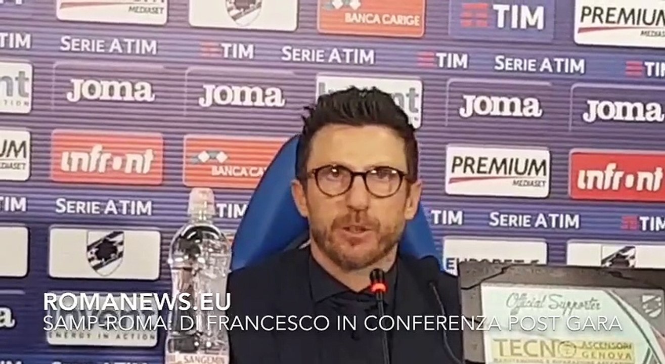 Samp-Roma: Di Francesco in conferenza post gara