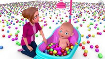 LEARN COLORS with BABY & MOM _ Funny Baby Fruits bath 3D animation for children