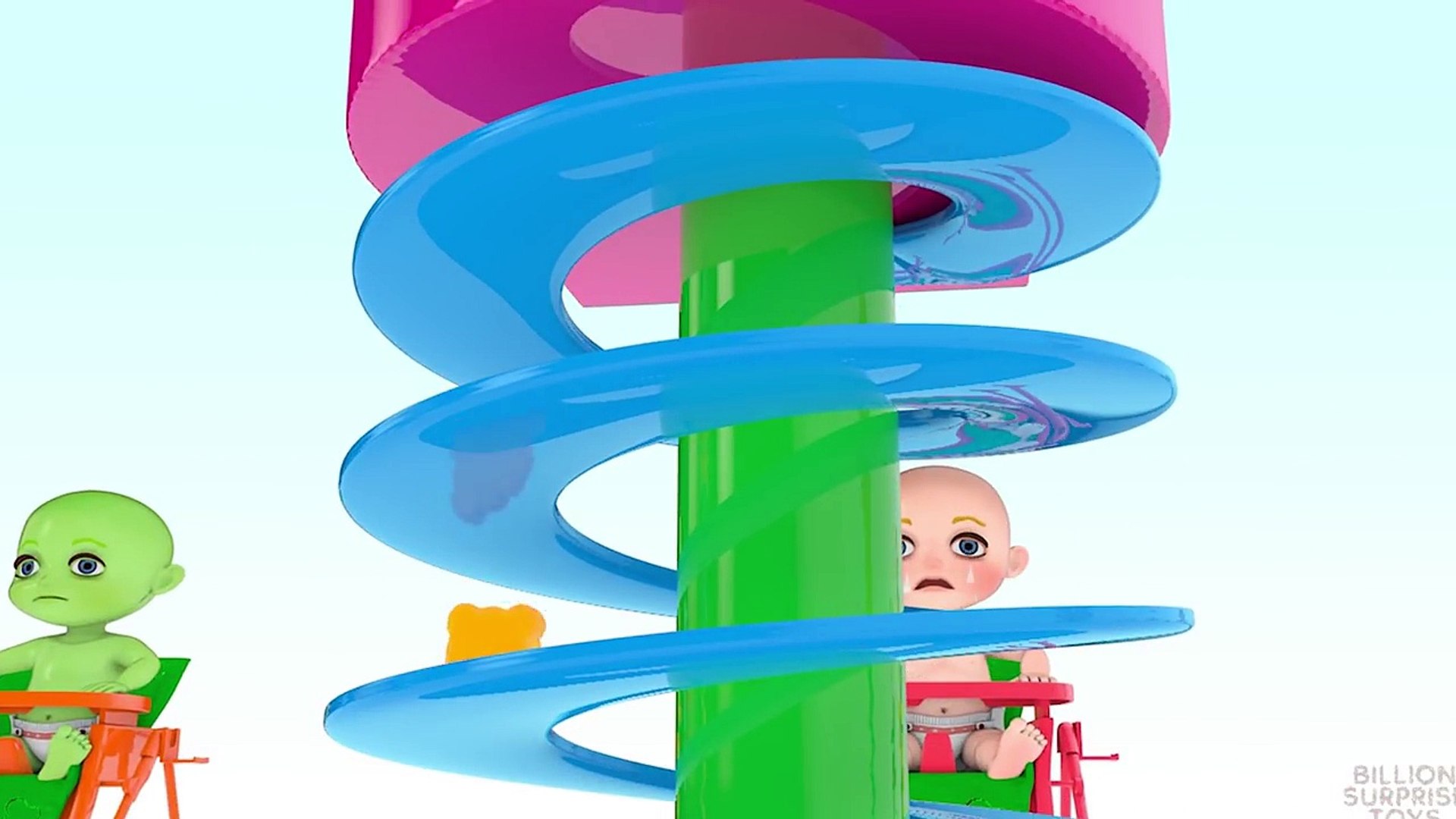 3D Baby Learning Colors with Gumball Machine _ 3D Animation for kids Learning