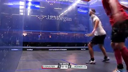 What a rally!!!  Simon Roesner and Gregory Gaultier played some breathtaking squash tonight in New York