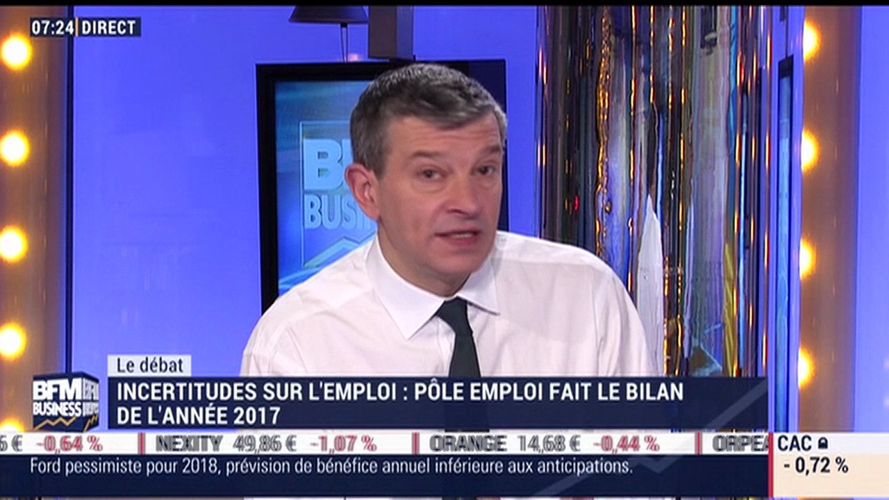 Nicolas Doze VS Jean-Marc Daniel: Un bilan incertain pour l'emploi en 2018 - 25/01