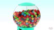 3D Baby doll Play with Gumballs _ Learn Colors with Gumball machine Toy