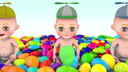 Learn Colors for Kids Children Toddlers with 3D Baby bath Lollipops Candy - Colo