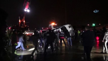 Ordu’da Polis Aracı Denize Uçtu