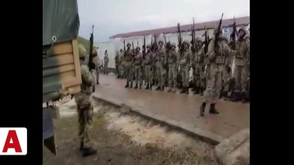 Türk komandolarının Azez�deki yemin görüntüleri göğüsleri kabarttı