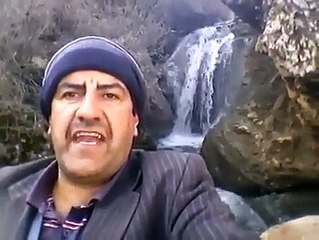 Hayatında ilk defa şelale gören komik adam