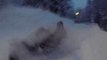 Man Falls Off Sled While Tobogganing and Joins Others in Same Situation