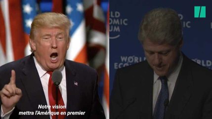 Download Video: On a imaginé le discours de Trump à Davos (à l'opposé de celui de Clinton en 2000)