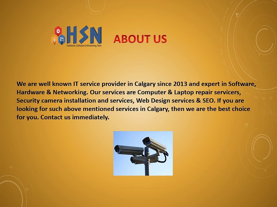 Security Cameras Services in Calgary - HSN Technology