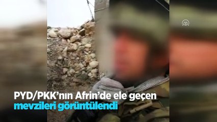 PYD/PKK'nın Afrin'de ele geçen mevzileri görüntülendi