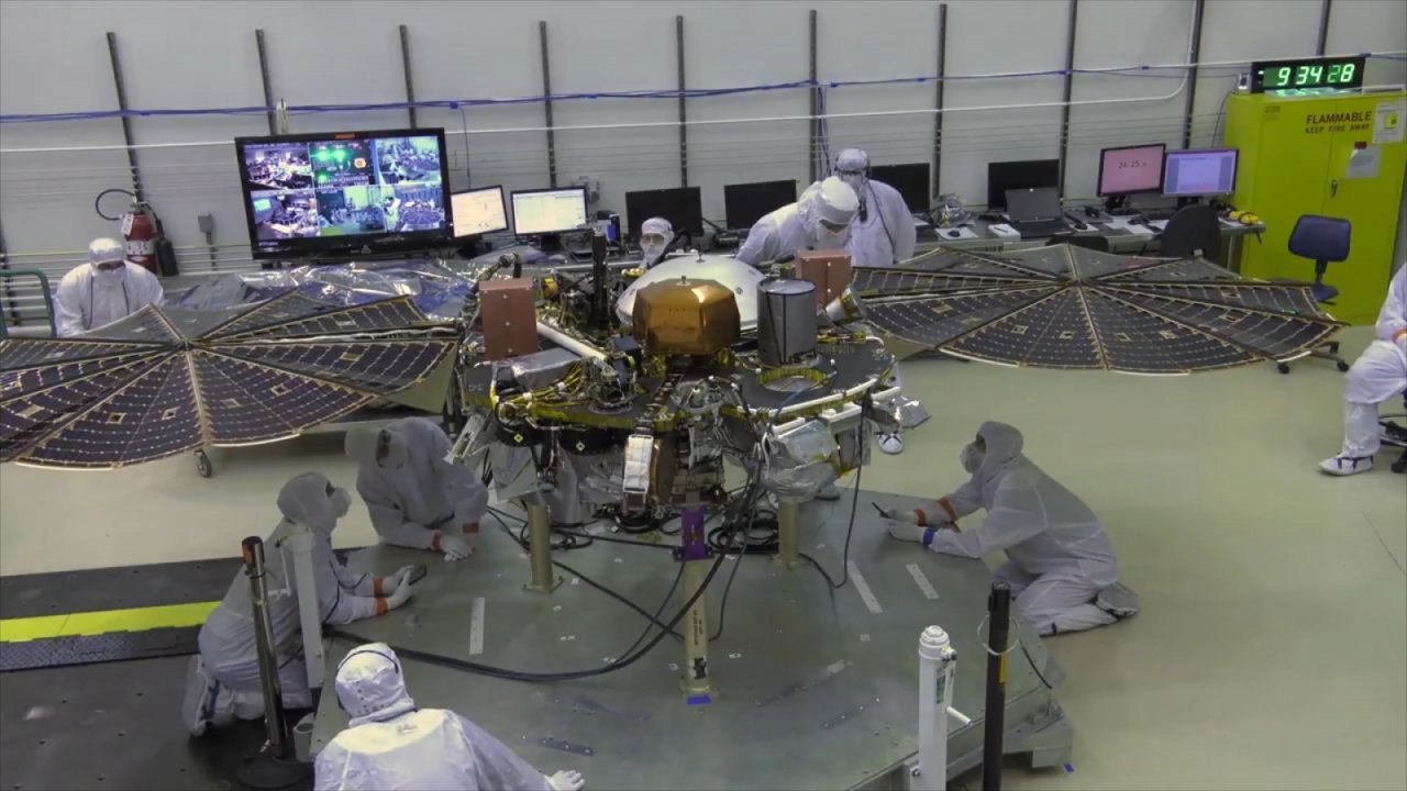 NASA tests Mars lander InSight's solar array